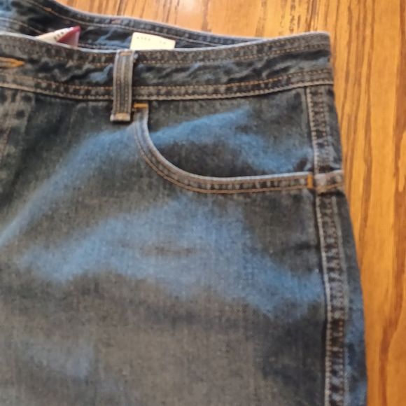 Vintage OLD NAVY BLUE JEANS Shorts Size 12- Made Mexico- Tulip Poket - Picture 2 of 14